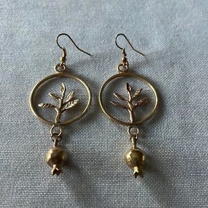 Beautiful brass earring